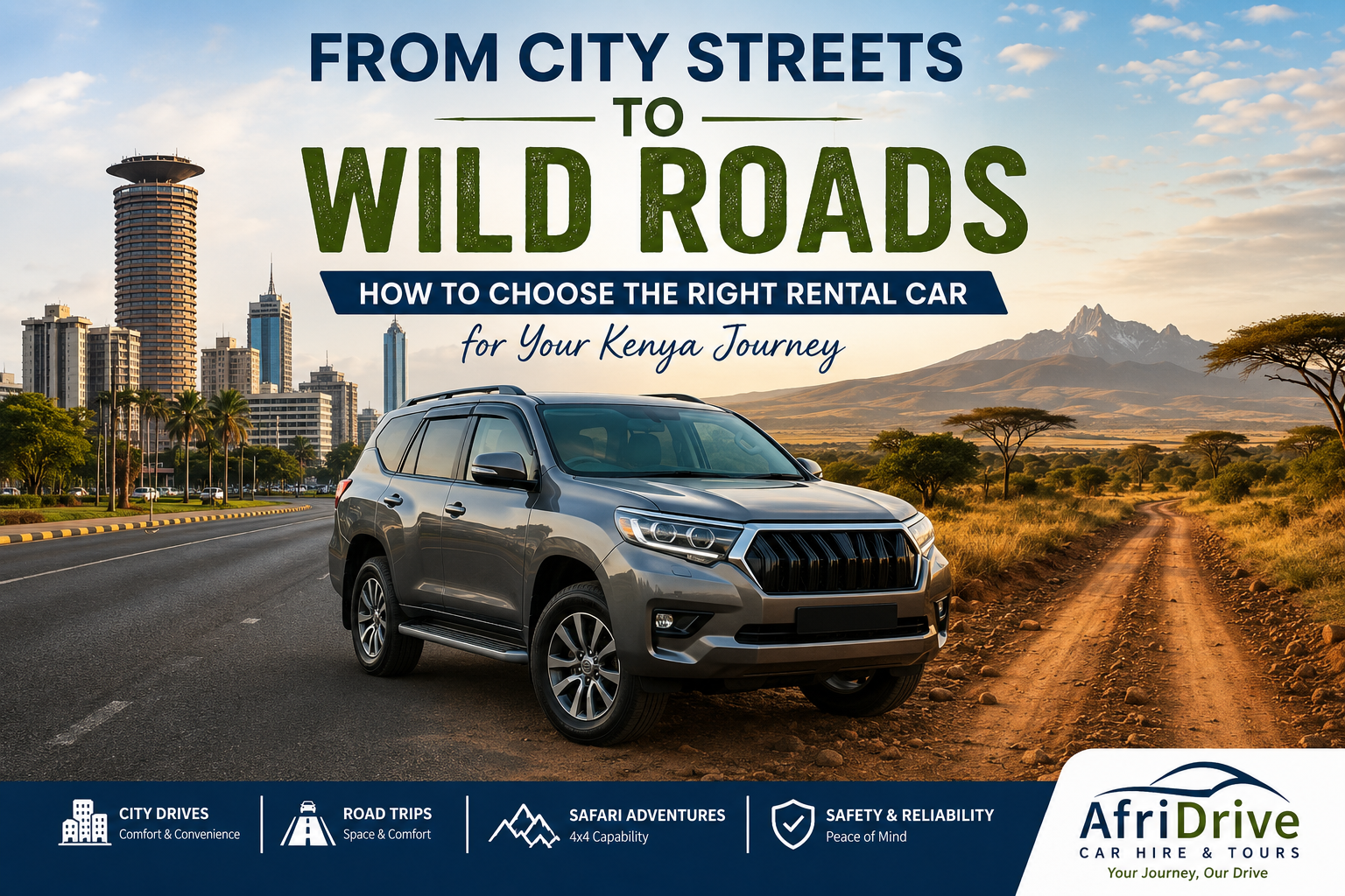 From City Streets to Wild Roads: How to Choose the Right Rental Car for Your Kenya Journey